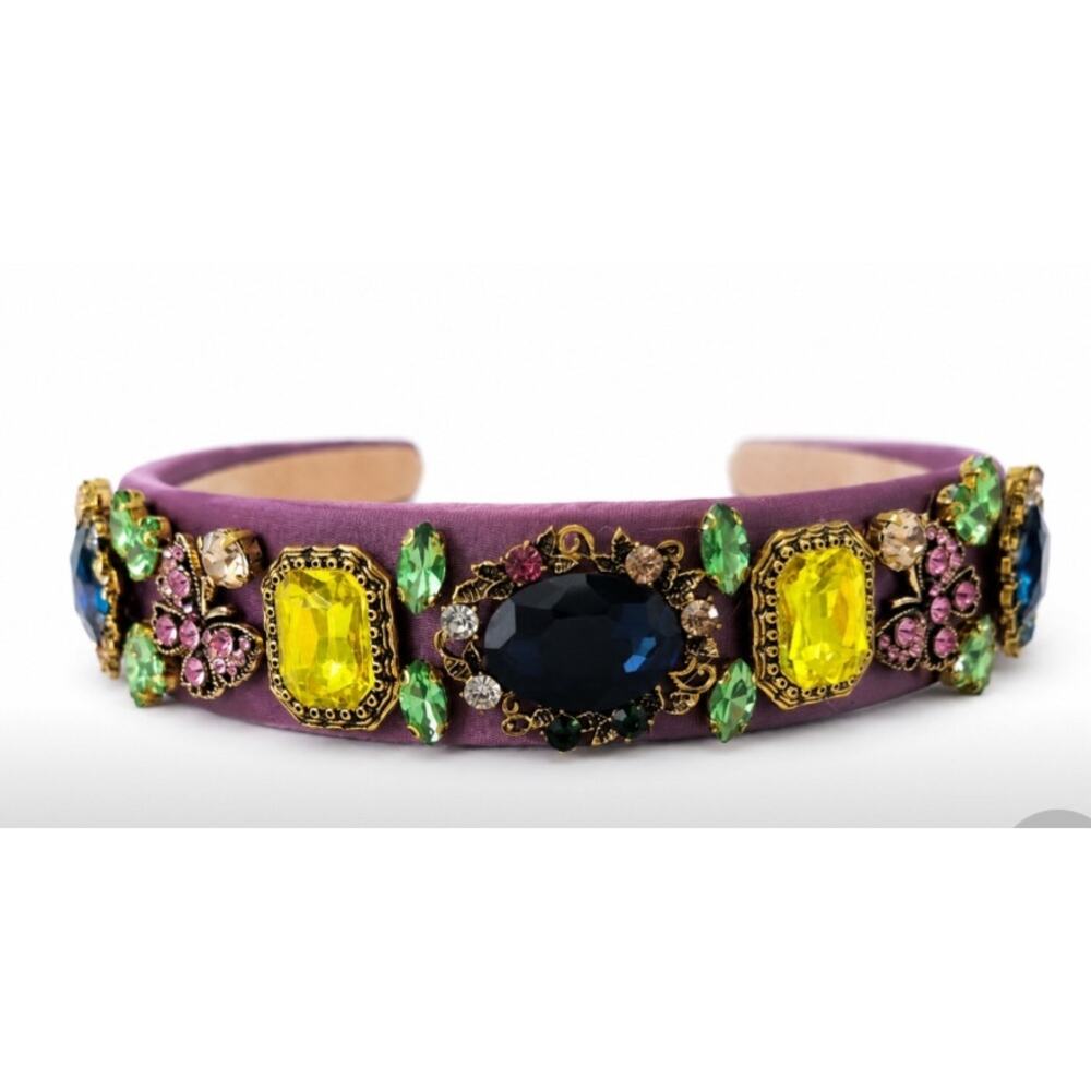 Purple Gemstone Headband New - Picture 4 of 4